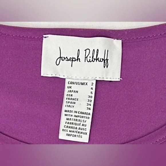 Joseph Ribkoff Magenta Twist Front Tank Top - Picture 2 of 7